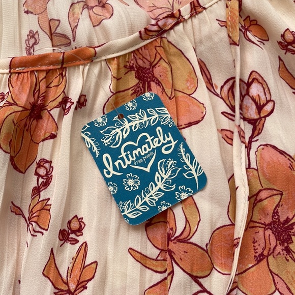 NWT Free People Ivory Combo Floral Tank Top Small - Picture 6 of 8